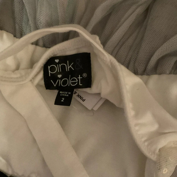 Pink Violet Little Girls Unicorn Sequined Dress Size 2 - Picture 5 of 5